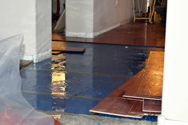 Professional Burst Pipe Cleanup technician working in Harrisville, RI